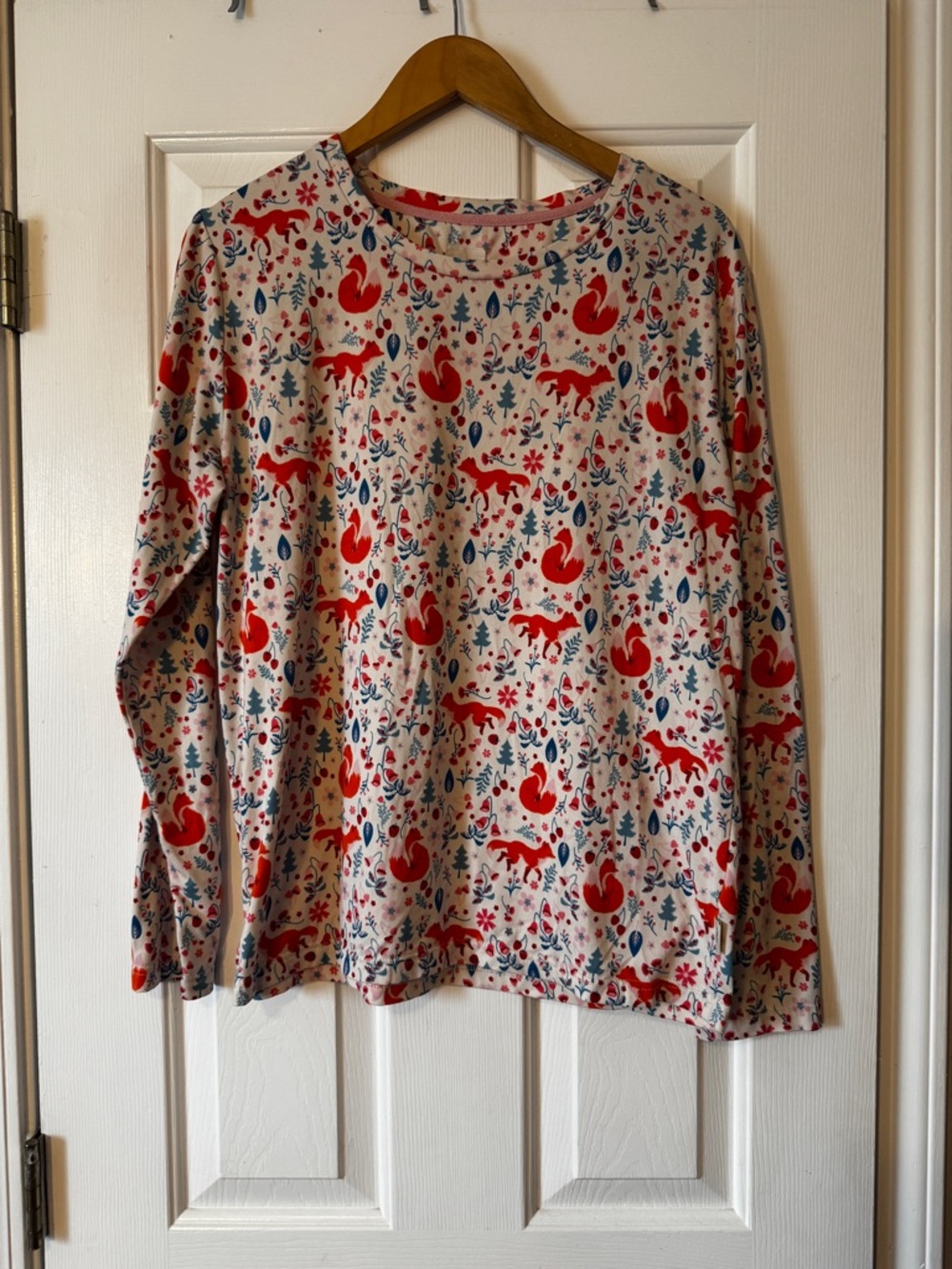 Chelsea Peers Fox Floral Pajama Set Women's Size Medium 0581
